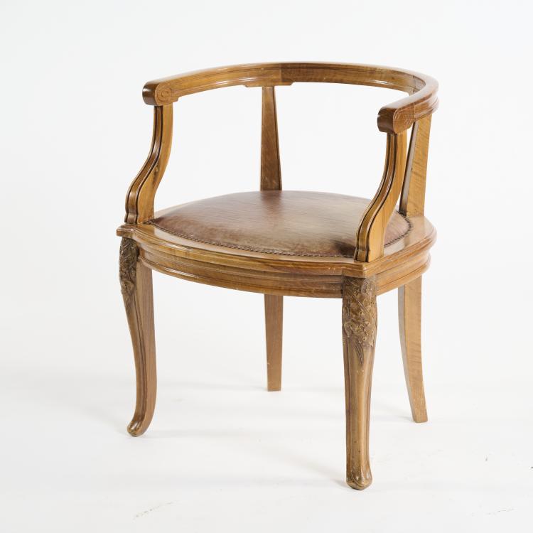 Hauptbild zu Objekt, Desk chair 'Pissenlit', c, 1900, Nancy, 176C 500