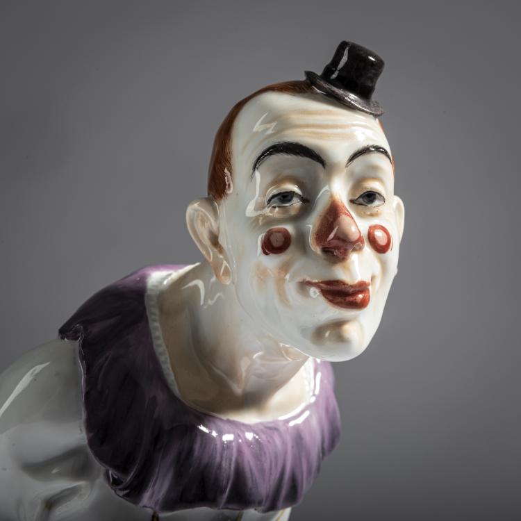 Bild 1 zu Objekt, 'Pierrot', 1906-09, Martin Wiegand, Meissen, 171B 353