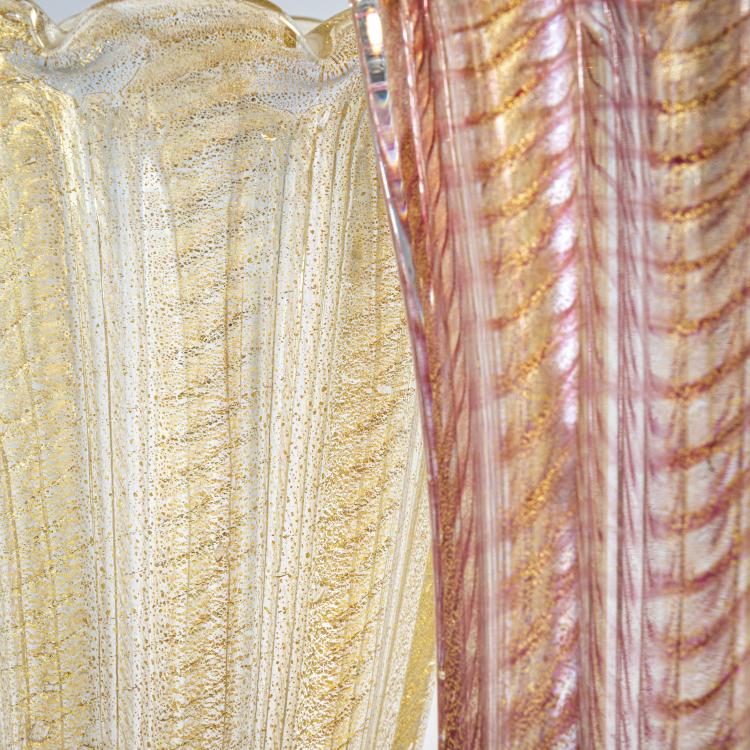 Bild 1 zu Objekt, Zwei Vasen 'Cordonato oro', 1950, Ercole Barovier, Barovier & Toso, Murano, 170C 613