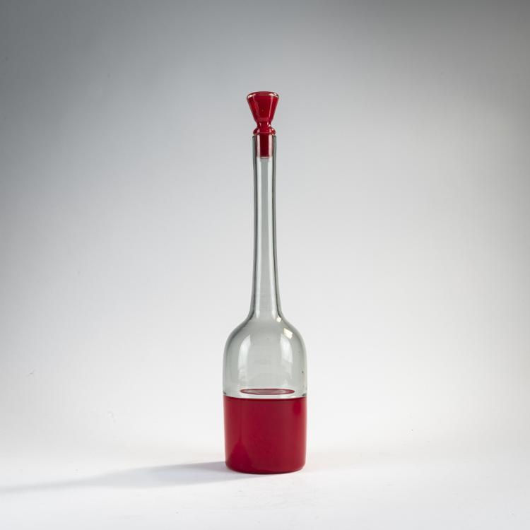 Hauptbild zu Objekt, Flasche mit Stopfen 'Morandiana (II)', 1949/50, Paolo Venini, Venini & C., Murano, 170C 543