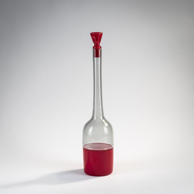 Bild 1 zu Objekt, Flasche mit Stopfen 'Morandiana (II)', 1949/50, Paolo Venini, Venini & C., Murano, 170C 543