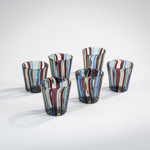 Six 'A fasce' mugs, 1946/47