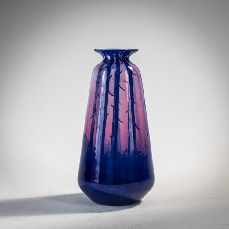 Bild 1 zu Objekt, Vase 'Diaskop', um 1900, Rheinische Glash&uuml;tten, K&ouml;ln-Ehrenfeld, 171A 284