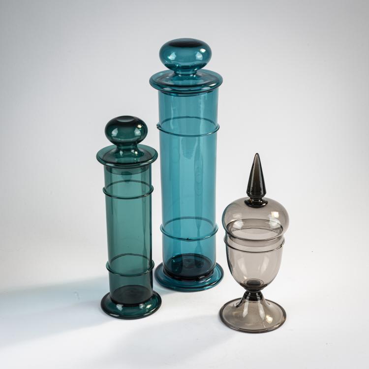 Bild 1 zu Objekt, Drei Apothekergef&auml;&szlig;e, 1959, Paolo Venini, Venini & C., Murano, 170C 581