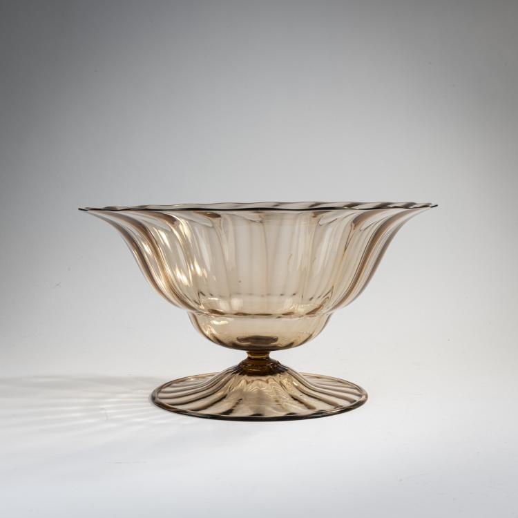 Hauptbild zu Objekt, 'Costolato' bowl, c. 1927, Napoleone Martinuzzi, Venini & C., Murano, 170C 528