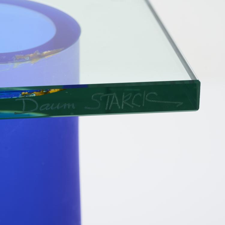 Bild 6 zu Objekt, Coffee table  'Trois &Eacute;tranget&eacute;s sous un Mur', 1988, Philippe Starck, Daum Crystal, Nancy, 170B 455