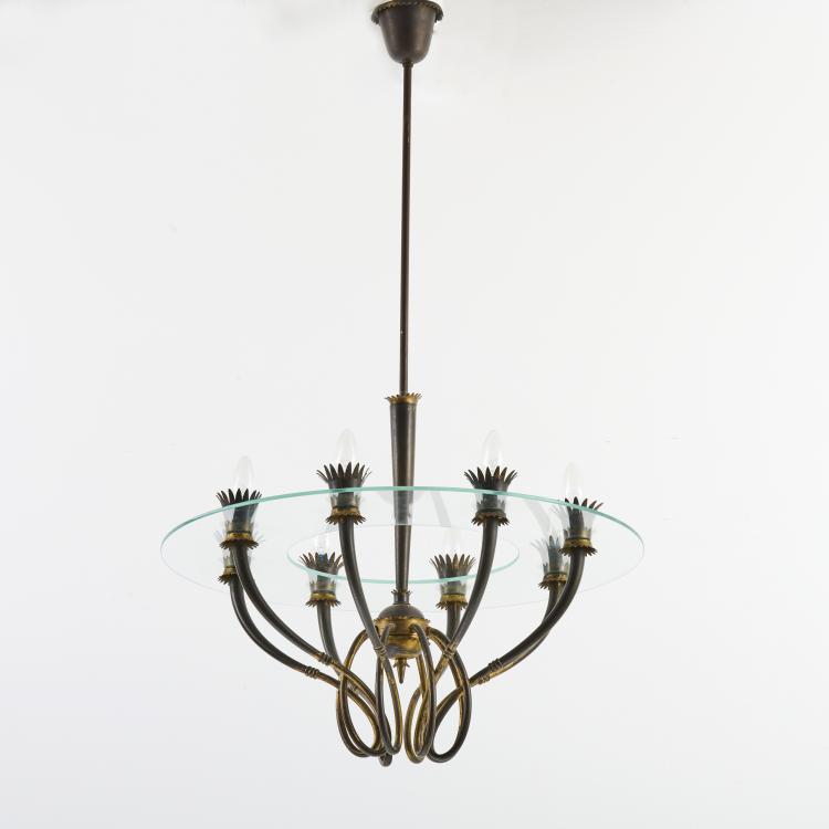 Bild 2 zu Objekt, Deckenleuchte, um 1941, Pietro Chiesa (zugeschrieben), Fontana Arte, Mailand (zugeschrieben/attributed), 170A 2