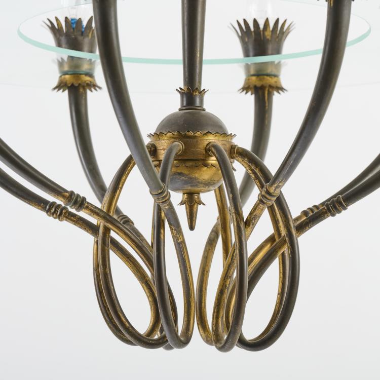 Bild 6 zu Objekt, Deckenleuchte, um 1941, Pietro Chiesa (zugeschrieben), Fontana Arte, Mailand (zugeschrieben/attributed), 170A 2