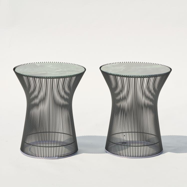 Hauptbild zu Objekt, Zwei Beistelltische, 1966, Warren Platner, Knoll International, New York, 170B 370