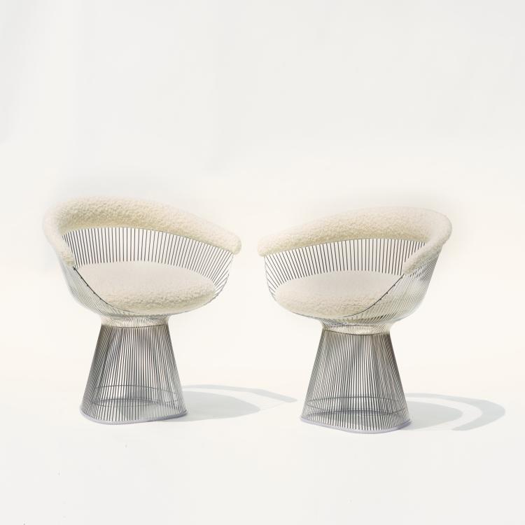 Hauptbild zu Objekt, Two armchairs, 1966, Warren Platner, Knoll International, New York, 170B 371