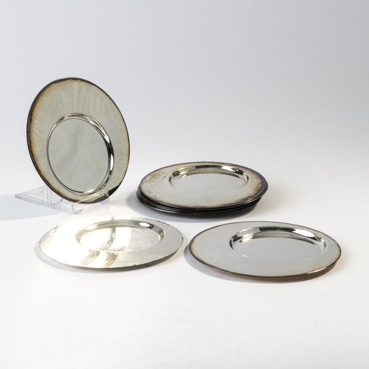 Bild 1 zu Objekt, Zw&ouml;lf Teller, 1970er Jahre, Gio Ponti (im Stile von), Italien, 170A 119