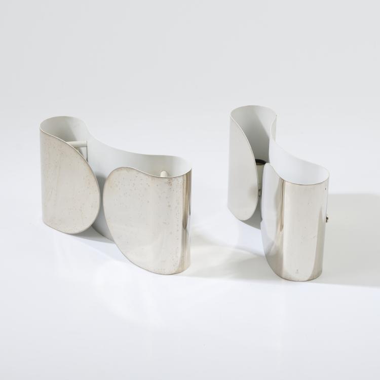 Bild 1 zu Objekt, Two 'Foglio' wall lights, 1967, Afra Scarpa,Tobia Scarpa, Flos, Mailand, 170A 77