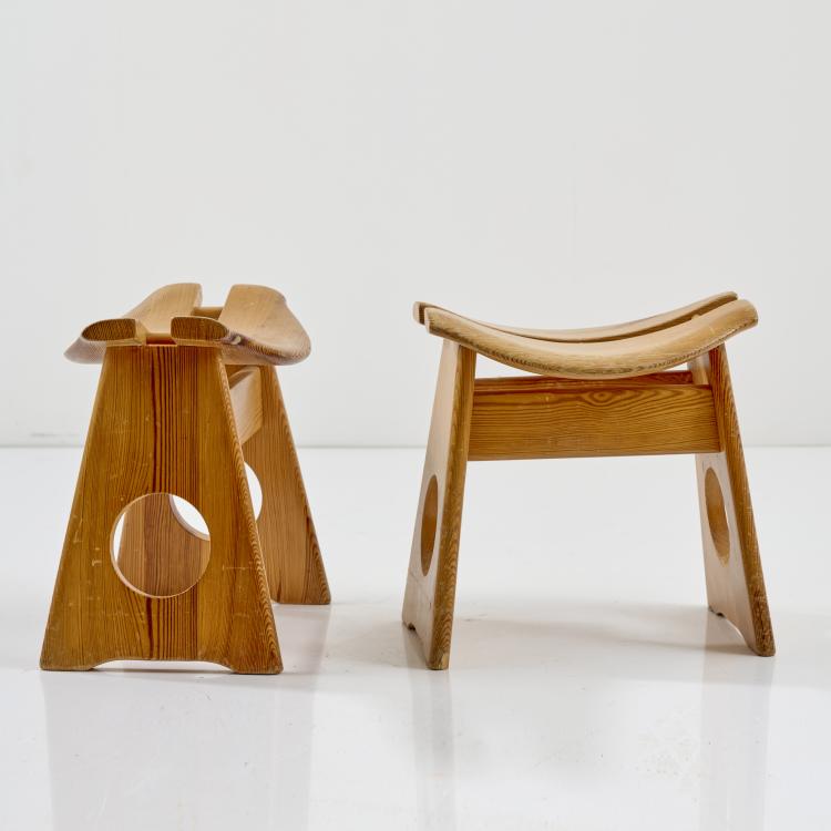 Bild 3 zu Objekt, Two stools, c. 1970, Gilbert Marklund, Furusnickarn AB, Schweden, 170B 431
