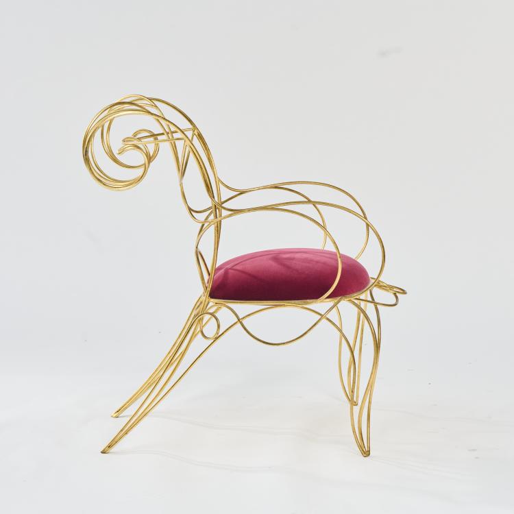 Bild 4 zu Objekt, 'Ram chair', 1985, Andr&eacute; Dubreuil, A. D. Decorative Arts, London, 170B 381