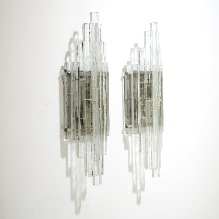Hauptbild zu Objekt, Two wall lights, 1970s, Poliarte, Verona, 170A 166