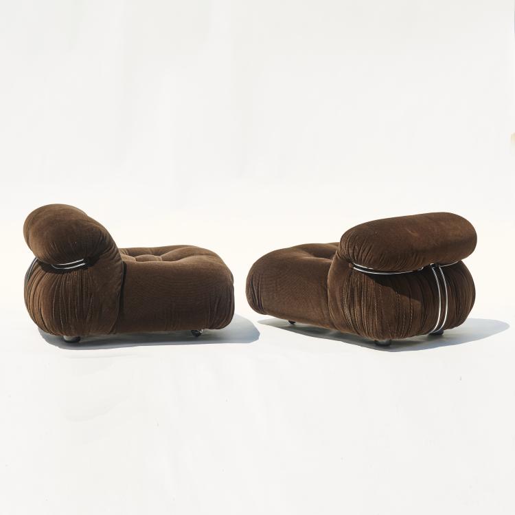 Hauptbild zu Objekt, Two 'Soriana' easy chairs, 1970, Afra Scarpa,Tobia Scarpa, Cassina, Mailand, 170A 161