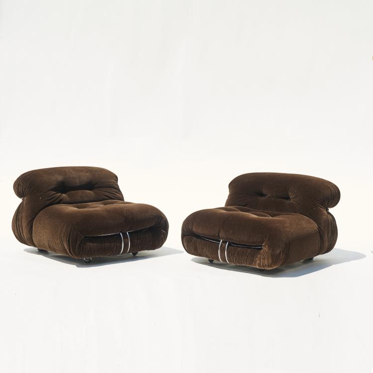 Bild 1 zu Objekt, Two 'Soriana' easy chairs, 1970, Afra Scarpa,Tobia Scarpa, Cassina, Mailand, 170A 161