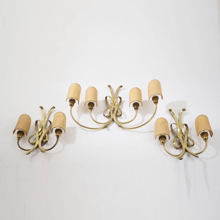 Bild 1 zu Objekt, Drei Wandappliquen,  1970er Jahre, Italien, 170A 172