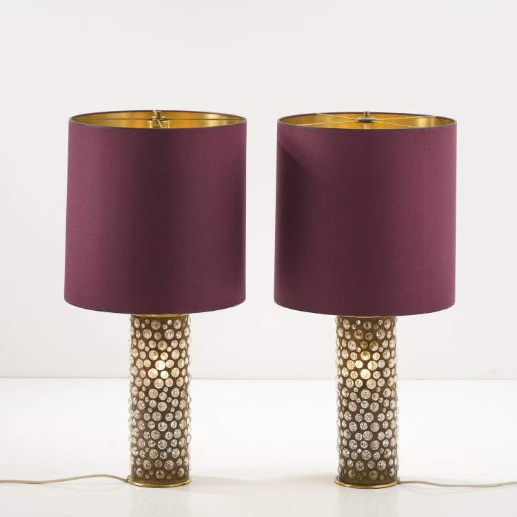 Hauptbild zu Objekt, Zwei Tischleuchten, 1950er Jahre, Nikoll Leuchten, Wien, 170B 364