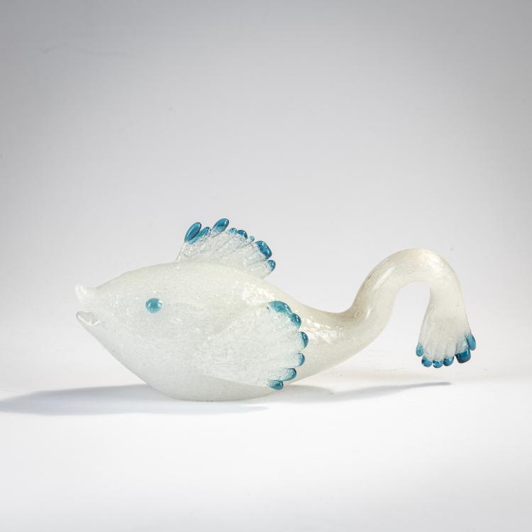 Hauptbild zu Objekt, 'Pulegoso' dolphin, c. 1929, Napoleone Martinuzzi, Venini & C., Murano, 170C 519
