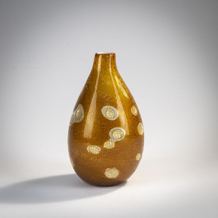 Bild 2 zu Objekt, Vase 'A reazione policrome' (Ad anelli), um 1950, Giulio Radi, A.Ve.M., Murano, 170C 673
