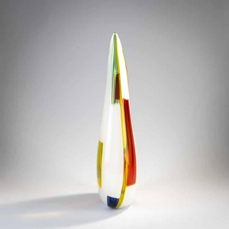 Bild 2 zu Objekt, 'Bandierine' vase, c. 1956, Anzolo Fuga, A.Ve.M., Murano, 170C 679