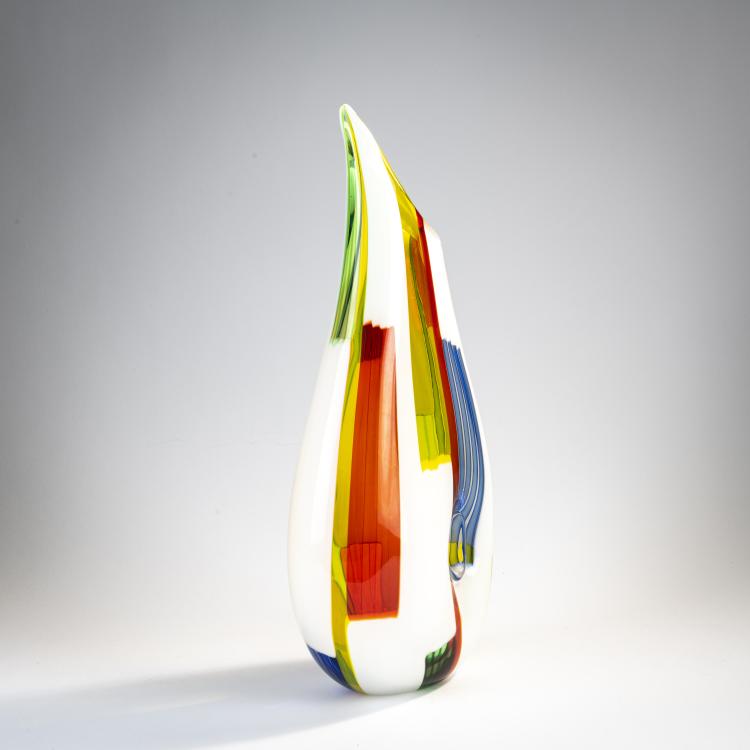 Bild 3 zu Objekt, 'Bandierine' vase, c. 1956, Anzolo Fuga, A.Ve.M., Murano, 170C 679