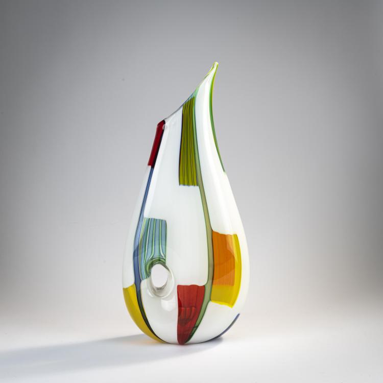 Bild 4 zu Objekt, 'Bandierine' vase, c. 1956, Anzolo Fuga, A.Ve.M., Murano, 170C 679