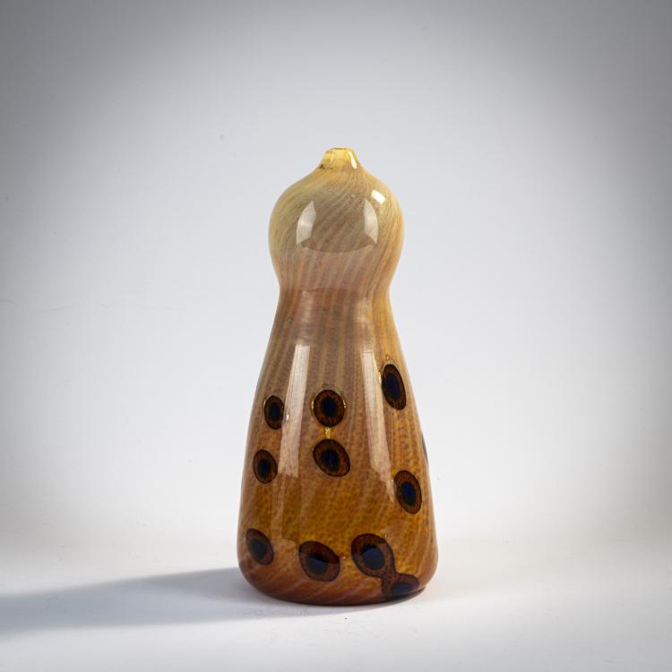 Hauptbild zu Objekt, Vase 'A reazione policrome' (A perle, Leopardo), um 1950, Giulio Radi, A.Ve.M., Murano, 170C 674