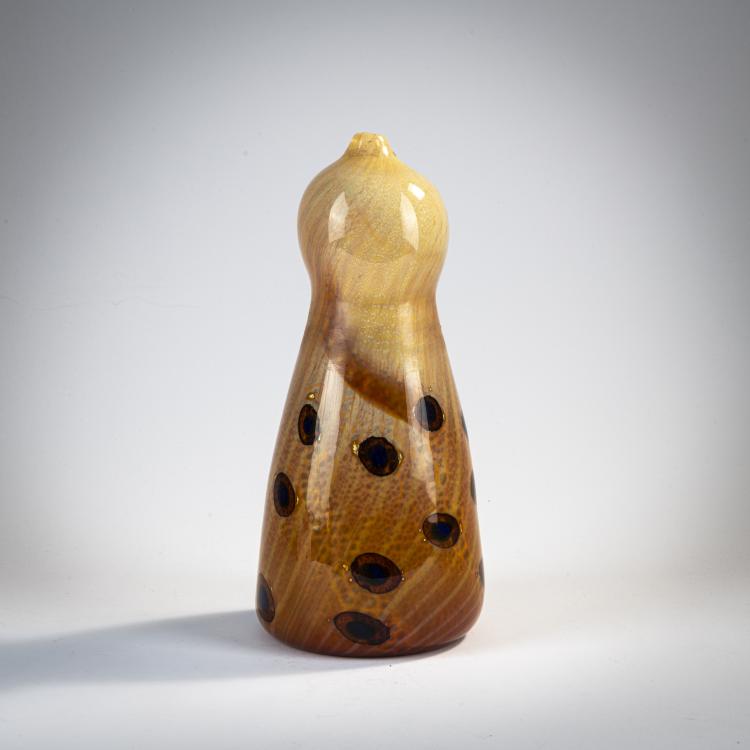 Bild 2 zu Objekt, Vase 'A reazione policrome' (A perle, Leopardo), um 1950, Giulio Radi, A.Ve.M., Murano, 170C 674