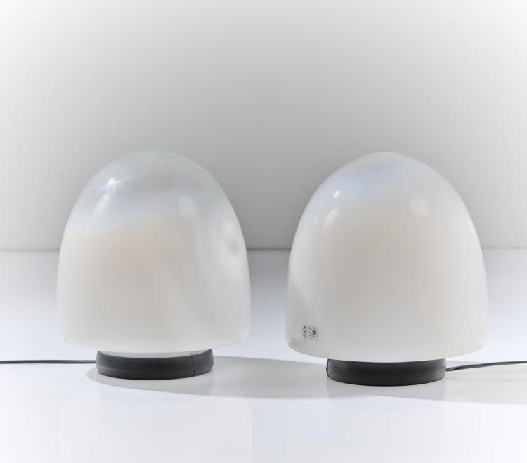 Hauptbild zu Objekt, Two 'Ebe' table lights, c. 1970, Giusto Toso, Leucos, Mailand, 170A 183