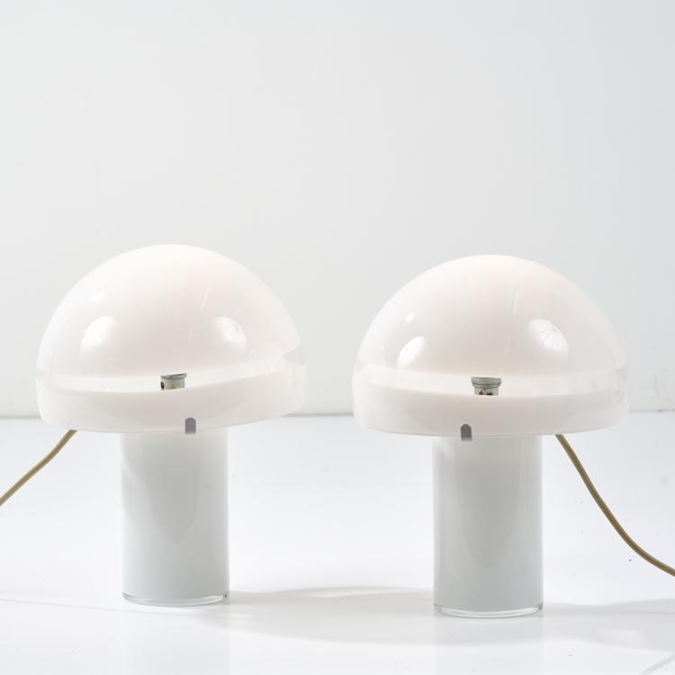 Bild 2 zu Objekt, Zwei Tischleuchten 'Funghi', 1970er Jahre, Carlo Nason, Mazzega, A. V., Murano, 170A 182