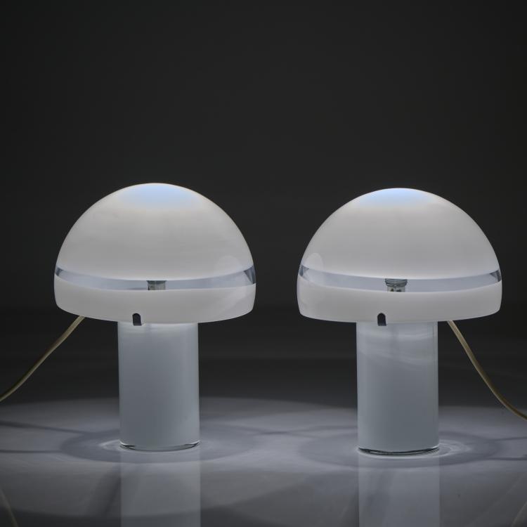 Bild 3 zu Objekt, Zwei Tischleuchten 'Funghi', 1970er Jahre, Carlo Nason, Mazzega, A. V., Murano, 170A 182