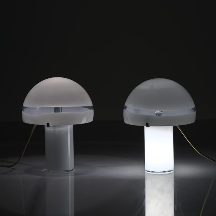 Bild 4 zu Objekt, Zwei Tischleuchten 'Funghi', 1970er Jahre, Carlo Nason, Mazzega, A. V., Murano, 170A 182