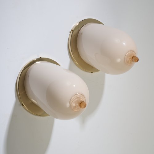 Two 'Tit Lamp' wall lights from the 'Mae West' series, 2010