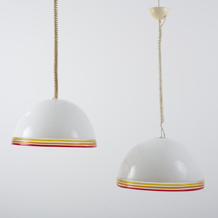 Bild 2 zu Objekt, Zwei Deckenleuchten, 1980er Jahre, Roberto Pamio, Leucos, Mailand, 170A 212