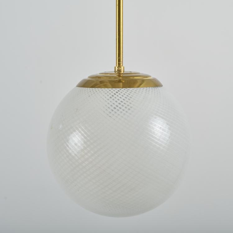 Bild 2 zu Objekt, Zwei Deckenleuchten 'Reticello', um 1940, Carlo Scarpa, Venini & C., Murano, 170A 12