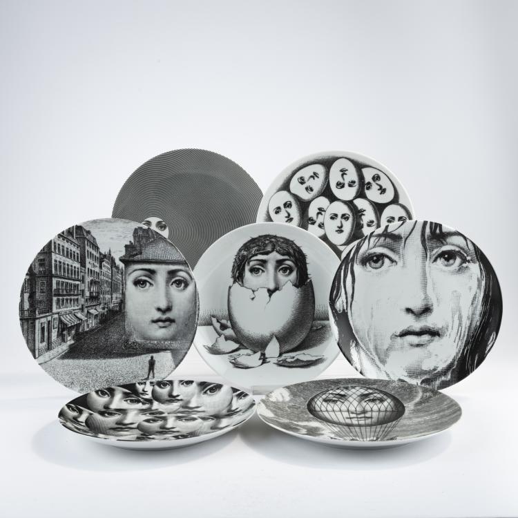 Hauptbild zu Objekt, 15 plates from the 'Tema e variazioni' series, 1950s - 2000s, Piero Fornasetti, Fornasetti, Mailand, 170A 111