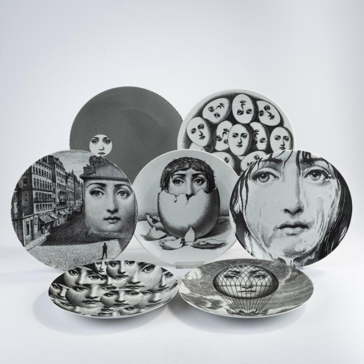 Bild 1 zu Objekt, 15 plates from the 'Tema e variazioni' series, 1950s - 2000s, Piero Fornasetti, Fornasetti, Mailand, 170A 111