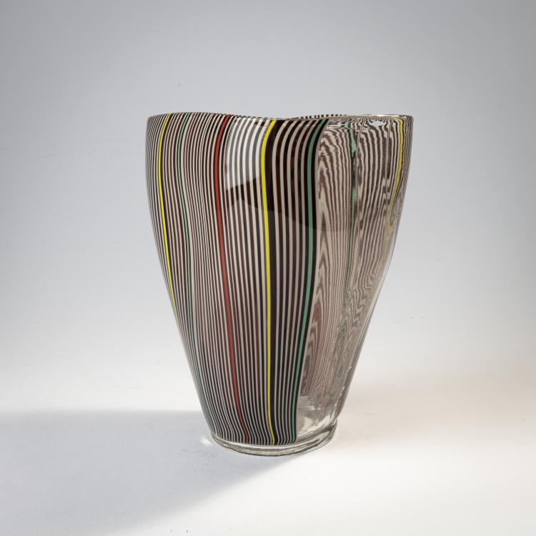 Bild 2 zu Objekt, Vase 'Zebra', um 1980, James Carpenter, Venini & C., Murano, 170C 593
