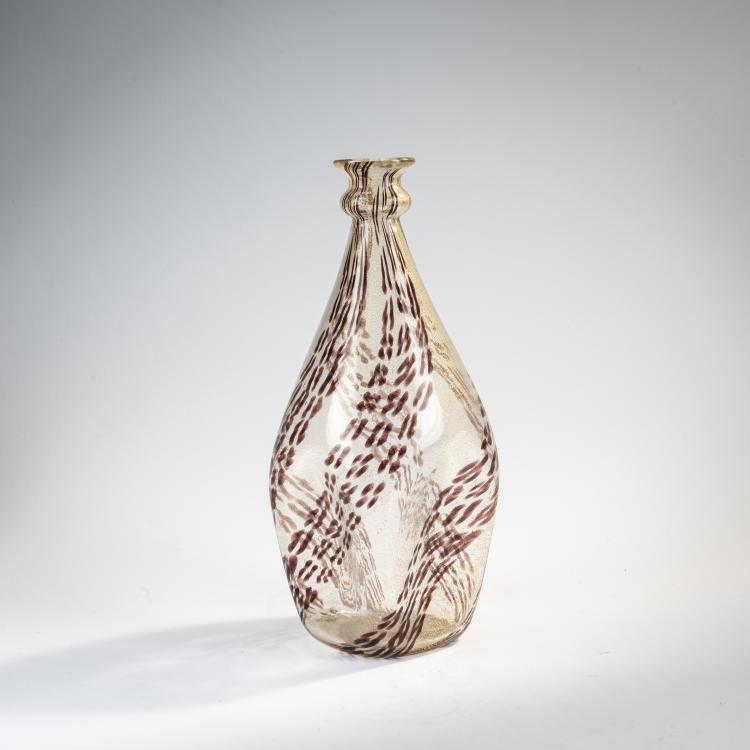 Bild 1 zu Objekt, 'Bulinato ametista' vase, 1950, Ercole Barovier, Barovier & Toso, Murano, 170C 608