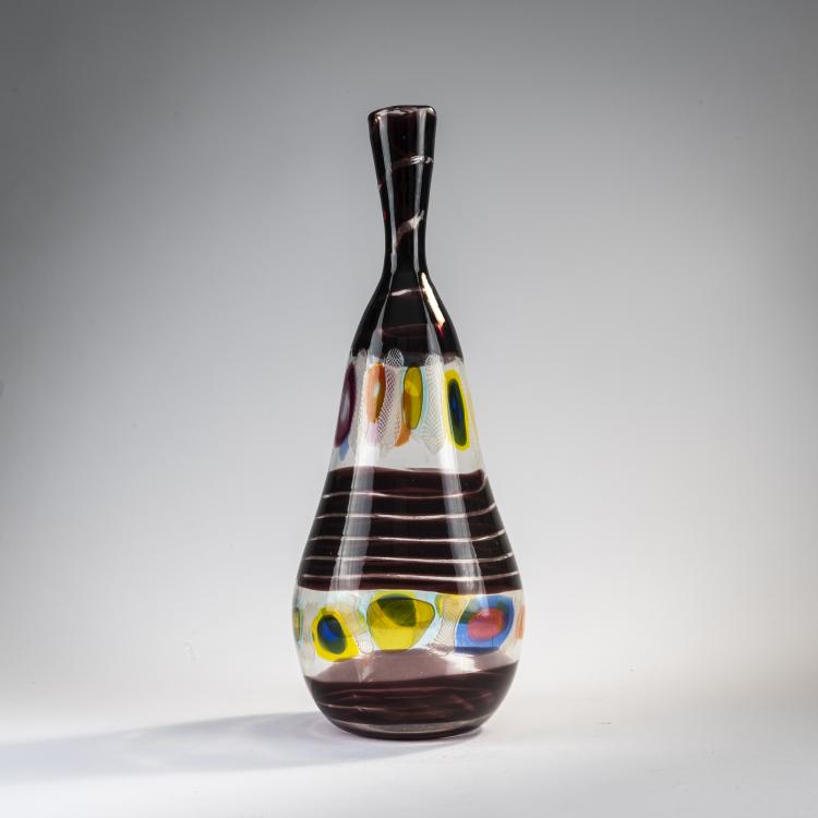 Bild 1 zu Objekt, Vase 'Murrine incatenate', um 1959, Anzolo Fuga, A.Ve.M., Murano, 170C 680
