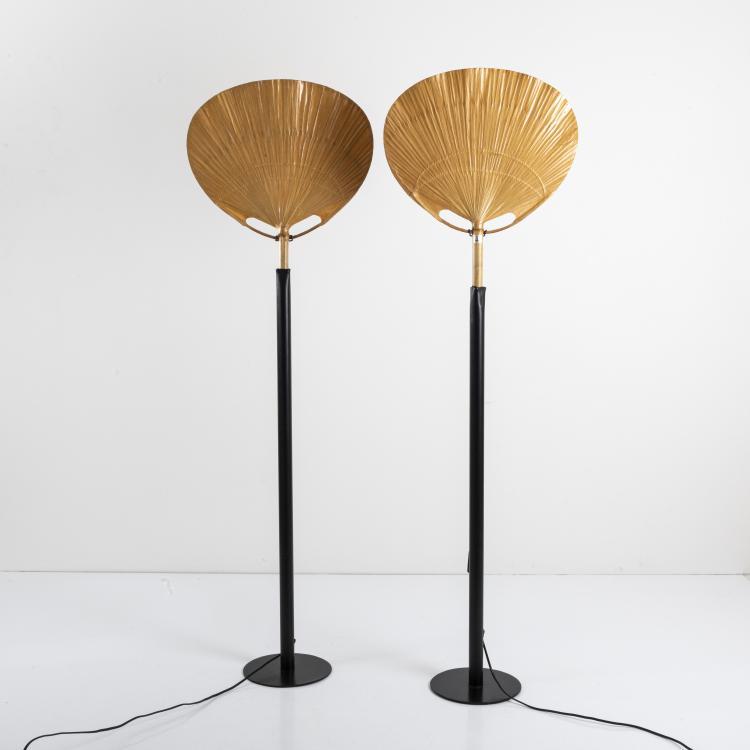 Bild 10 zu Objekt, Two 'Uchiwa III' wall- / floor lamps, 1973, Ingo Maurer, Design M, Maurer, Ingo, M&uuml;nchen, 170B 332