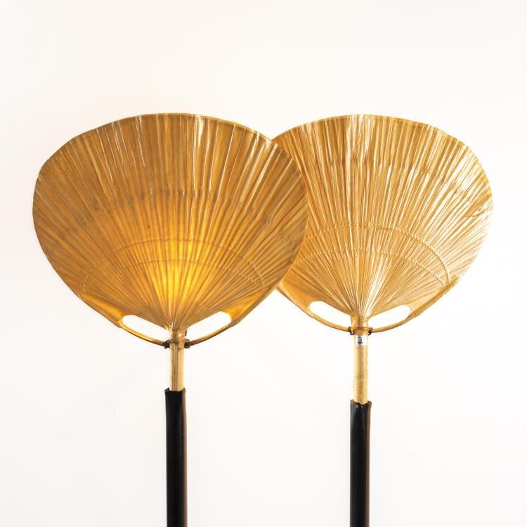 Bild 11 zu Objekt, Two 'Uchiwa III' wall- / floor lamps, 1973, Ingo Maurer, Design M, Maurer, Ingo, M&uuml;nchen, 170B 332