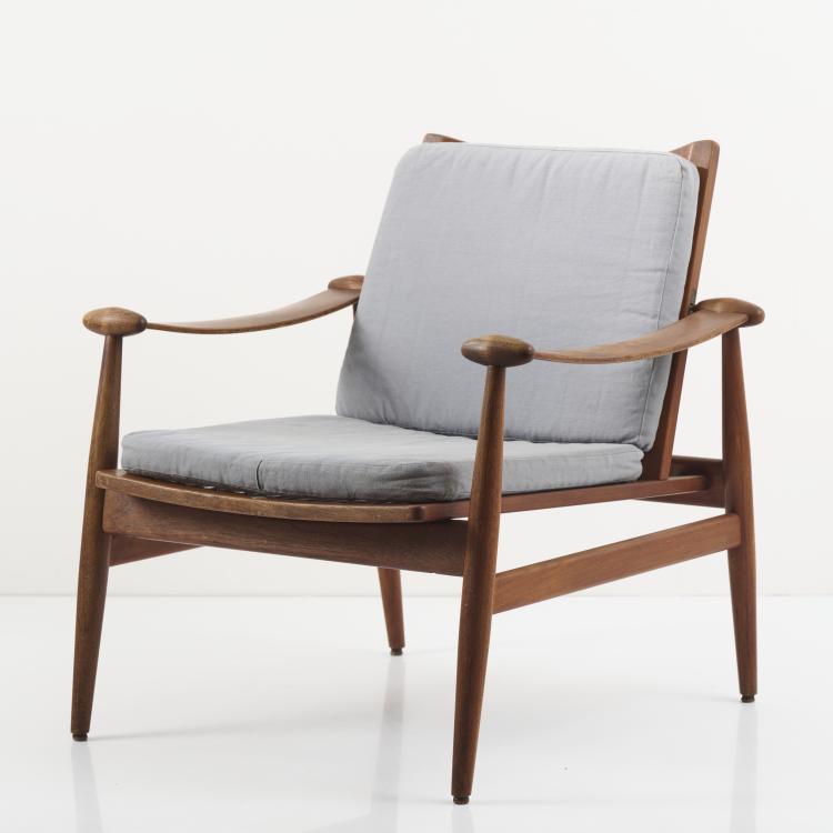 Hauptbild zu Objekt, 'Spade chair - FD 133' easy chair, 1953, Finn Juhl, France & S&oslash;n, Kopenhagen, 170B 403