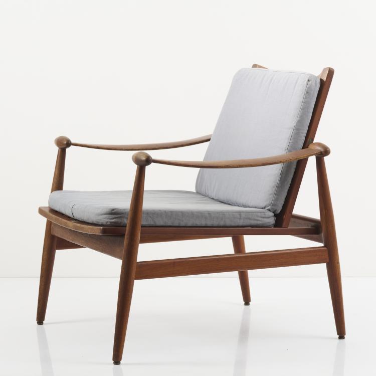 Bild 4 zu Objekt, 'Spade chair - FD 133' easy chair, 1953, Finn Juhl, France & S&oslash;n, Kopenhagen, 170B 403