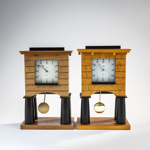 Two mantel clocks, 1988