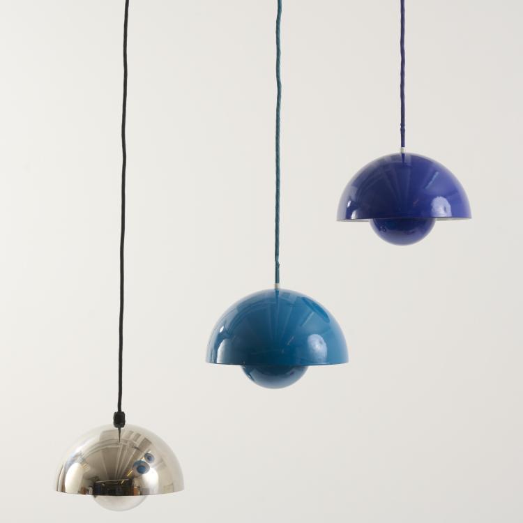 Bild 1 zu Objekt, Sechs Deckenleuchten 'Flowerpot', 1968, Verner Panton, Poulsen, Louis, Kopenhagen, 170B 438