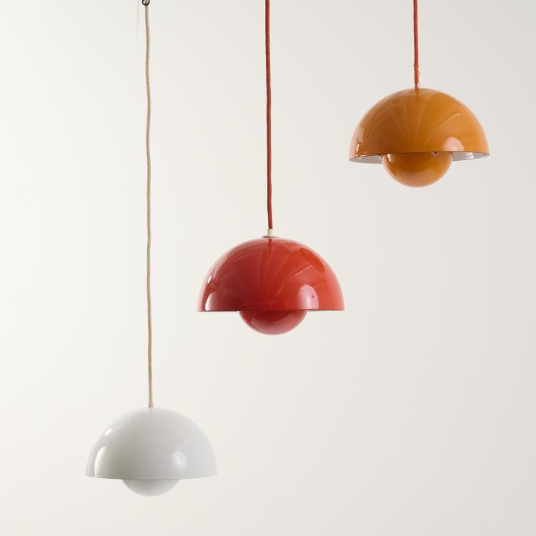 Bild 2 zu Objekt, Sechs Deckenleuchten 'Flowerpot', 1968, Verner Panton, Poulsen, Louis, Kopenhagen, 170B 438