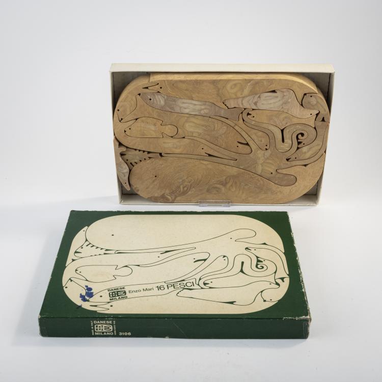Hauptbild zu Objekt, Puzzle '16 Fish' - Model 3106A, 1974, Enzo Mari, Danese, Mailand, 170A 142